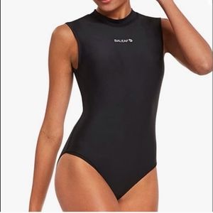 Bayleaf Women's Athletic One-Piece Swimsuit Black EU 38